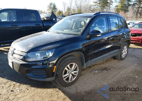 2016 Volkswagen Tiguan S z USA, uszkodzony, nr VIN WVGBV7AX2GW066423